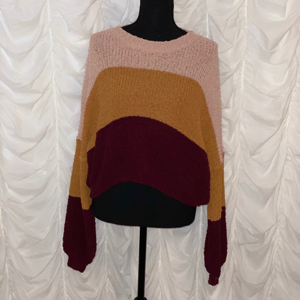 debut striped sweater